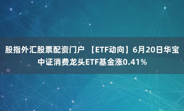 股指外汇股票配资门户 【ETF动向】6月20日华宝中证消费龙头ETF基金涨0.41%